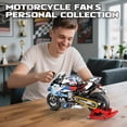 thumbnail image 6 of Motorcycle 1000 RR Technic Building Set for Adults, 1:8 Scale Model Kit, 949 PCS Collectible Motorcycle Display Model with Stand, Motorbike, 6 of 6