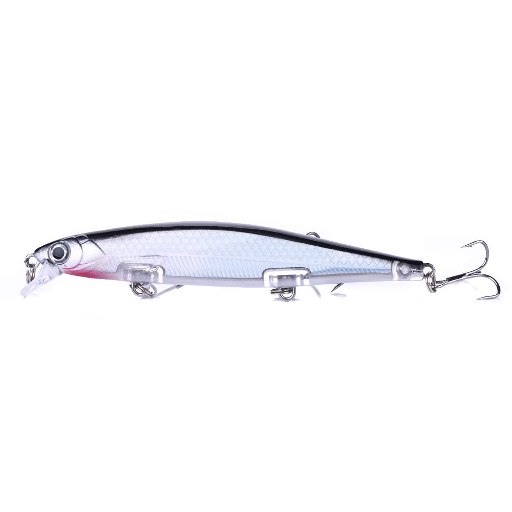 HENGJIA Fishing Deep Diving Fishing Lures Swimbait Large Sinking Minnow Lure Saltwater Jerkbait Lure 10Pcs/kit, 4.33in/0.46oz