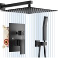 thumbnail image 2 of Shower System   Matte   Pressure Rain Shower Head with Handheld  Wall Mounted Mixer Shower  Set  Bathroom Rainfall Shower Head Shower  Brass Shower Valve and Trim, 2 of 4