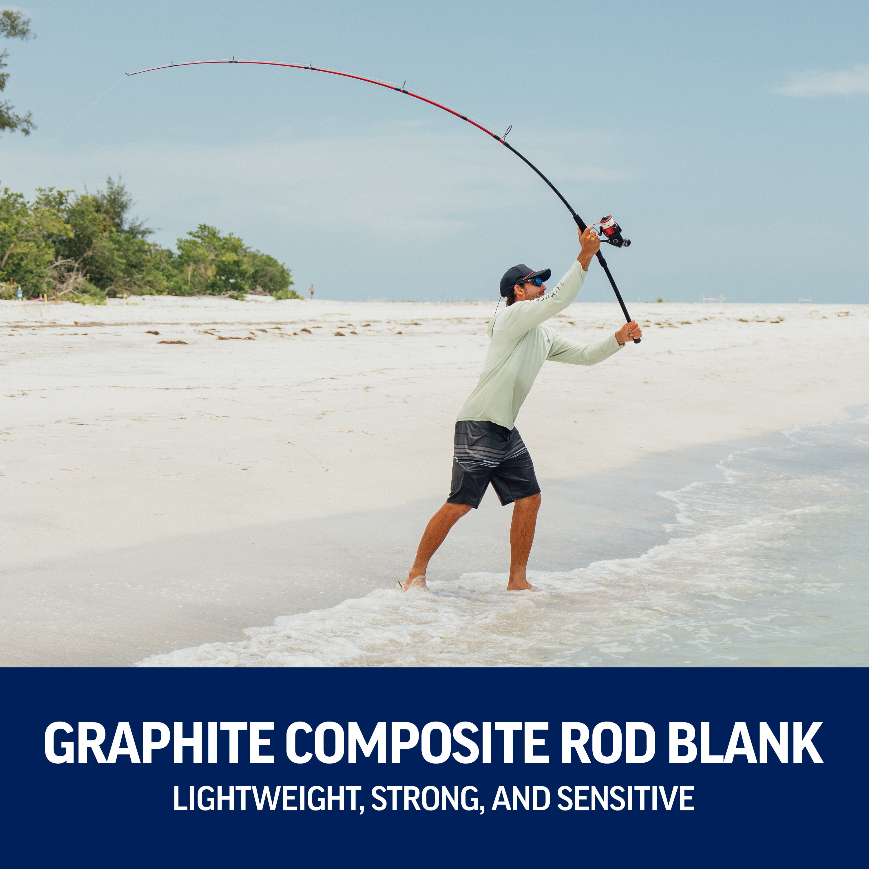 PENN Fierce® V Combo, 7' 1-pc Medium Light Fishing Rod, 3000-Size Reel