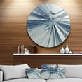 thumbnail image 1 of Designart - Blue 3D Textured Art' Abstract Circle Metal Wall Art, 1 of 4