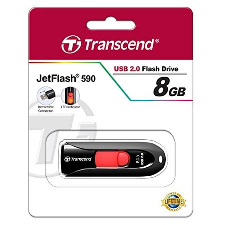 8GB JETFLASH 590 FLASH DRIVE USB 2.0 BLACK price history on PriceWatchPro