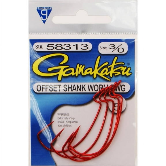 Gamakatsu Offset EWG3/0 Red 5pk