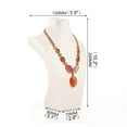 thumbnail image 6 of Portrait Model Necklace Display Stand Portrait Model Neck Display Pendant Jewelry Display Props PU Leather Portrait Model 5 Sizes, 6 of 15