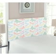 thumbnail image 2 of Dragonfly Headboard, Colorful Different Sized Speckled Butterfly and Dragonfly Wings Image, Upholstered Decorative Metal Bed Headboard with Memory Foam, Twin Size, Multicolor, by Ambesonne, 2 of 4