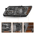 thumbnail image 2 of For 2009-2019 Dodge Journey Halogen Headlight Smoke Amber Corner Headlamps 2PCS, 2 of 14