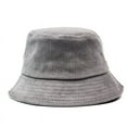 thumbnail image 5 of CoCopeanut Blank Corduroy Bucket Hat for Women Autumn Winter Plain Men Panama Outdoor Hiking Beach Fishing Cap Sunscreen Female Sun hat Bob, 5 of 6