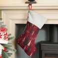 thumbnail image 4 of Christmas Stockings,Red Christmas Tree and Snow Pattern Stockings Christmas,14.8'' Xmas Stockings,Christmas Party Favors,Christmas Party Decorations,Christmas Stockings Personalized, 4 of 5