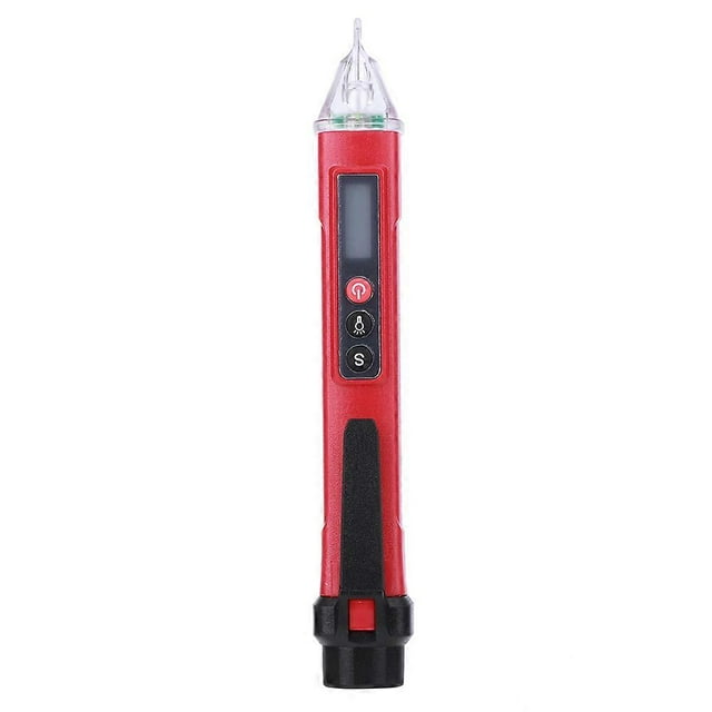 Détecteur de tension de courant numérique sans contact, stylo de test, instrument de mesure AC121000V (rouge noir)