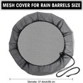 thumbnail image 3 of 3 Pieces Mesh Cover for Rain Barrel, Water Collection Buckets Cover Tank Harvesting Tool Protector Rain Barrel Netting, 3 of 8