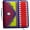 Red Monster Print, variant on Case-it The Dual 2-in-1 Zipper Binder - Two 1.5 Inch D-Rings - Includes Pencil Pouch - Multiple Pockets - 600 Sheet Capacity - Comes with Shoulder Strap - Monster Design Dual-101-ME