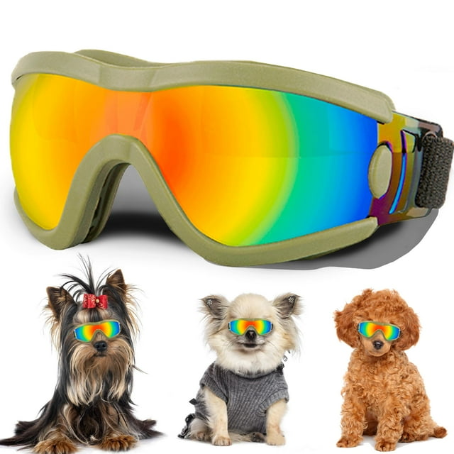 Gafas de Sol para Perro NICERINC PET Protección UV con Correa Ajustable