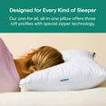 thumbnail image 4 of Marlow Adjustable Memory Foam Bed Pillow by Brooklinen - Neck and Back Support For Side, Back and Stomach Sleepers - King Size, 4 of 13