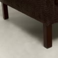 thumbnail image 3 of Noble House Julisa 58" Modern Chenille Fabric Loveseat with Removable Cushion, Fixed Backrest, Dark Brown, 3 of 11
