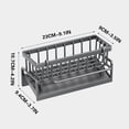 thumbnail image 3 of PRETXORVE Kitchen Sink Organizer, Kitchen Sink Organizer for Sponges and Dishcloth, Multi Functional Sponge Rack Rack Kitchen Storage Rack Sink Cloth Countertop, 3 of 9