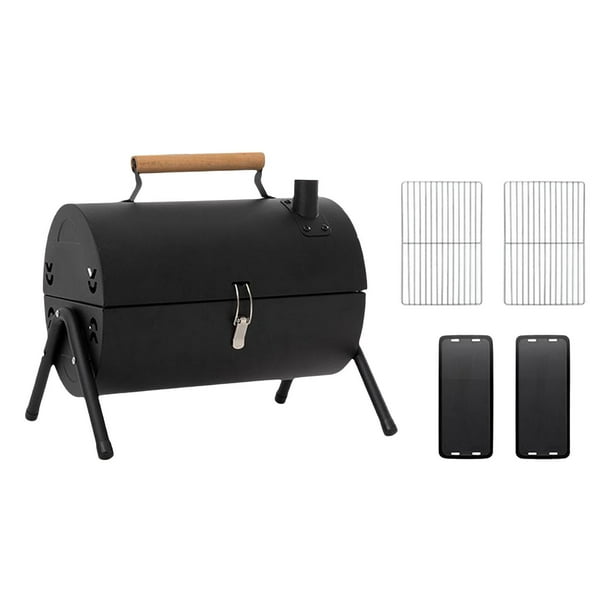 Parrilla Barbacoa Parrilla Camping Parrilla Verduras Carne Filete con Parrilla Red Barbacoa Negro