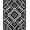 Black, Pattern 2, variant on ODIKA 5x7 Machine Washable Non-Slip Area Rug, Houndstooth Inspired Checkerboard with Tassel Details High Traffic Rug, Black, 439009
