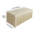 thumbnail image 3 of Seyotauo Plastic Table Cloth Disposable, Rectangle Table Cloths, Party, Picnic, Wedding, Decorative Tablecloths, Rectangle, White Plastic Cover, Leakproof & Sturdy, 3 of 6