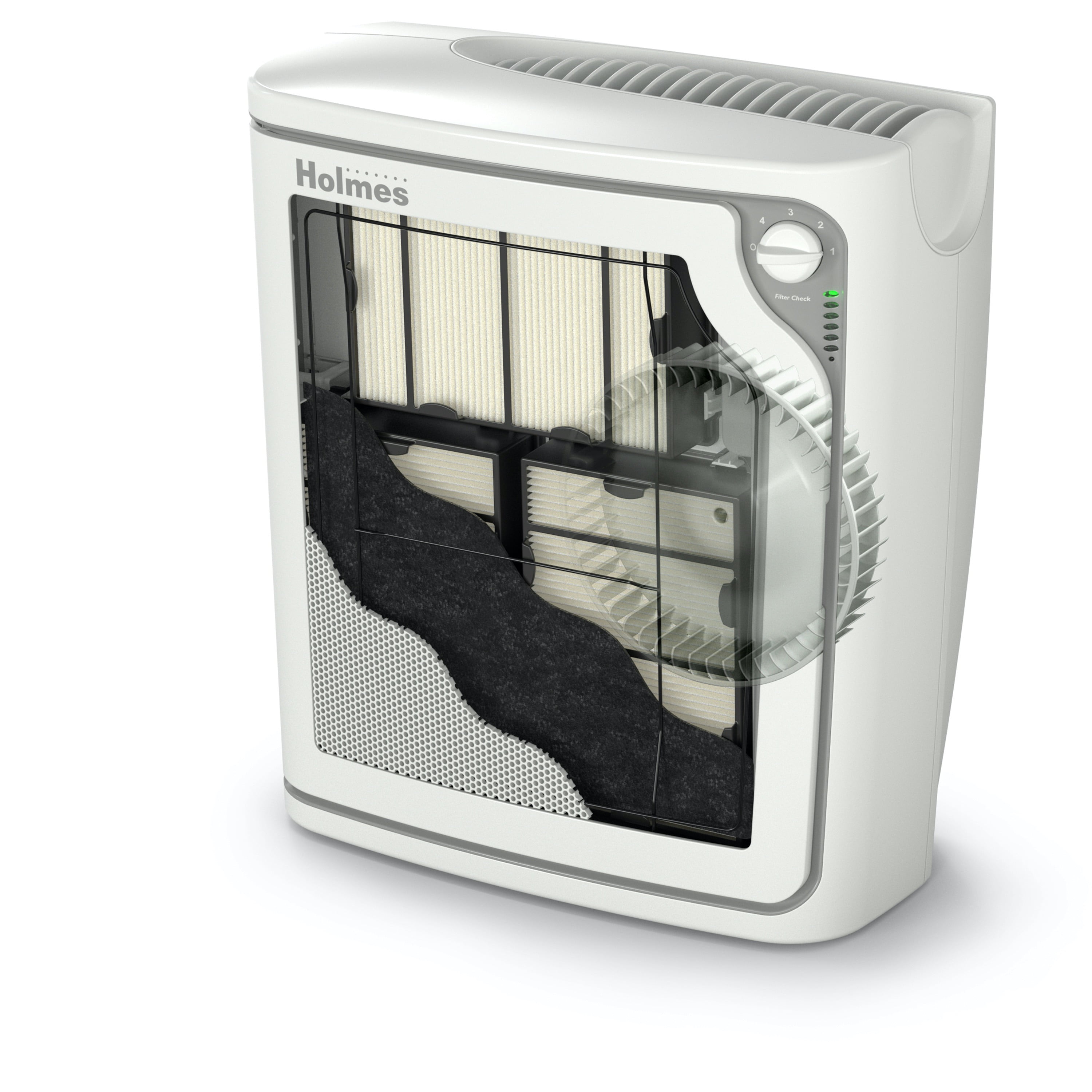 Holmes True HEPA Console Air Purifier, Filter Life Bar and Quiet Operation, Large Room Air Purifier