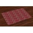thumbnail image 1 of Ambesonne Leaves Place Mats Set of 4, Foliage Silhouette Motif, Standard Size, Multicolor, 1 of 4