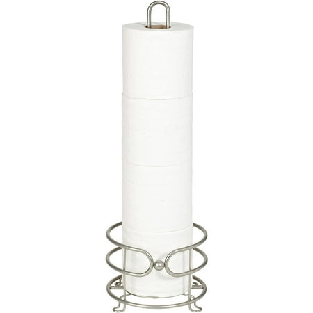 Bath Bliss Marble Ball Freestanding Toilet Paper Reserve, Satin