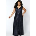 thumbnail image 1 of Sequins Plus Size Long Formal Gown for Prom, Evening or Bridesmaid, 1 of 6