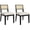 Black, variant on TacleeKii 2 Pack Rattan Dining Chairs, Armless Kitchen Side Chairs for Dining Room, Natural