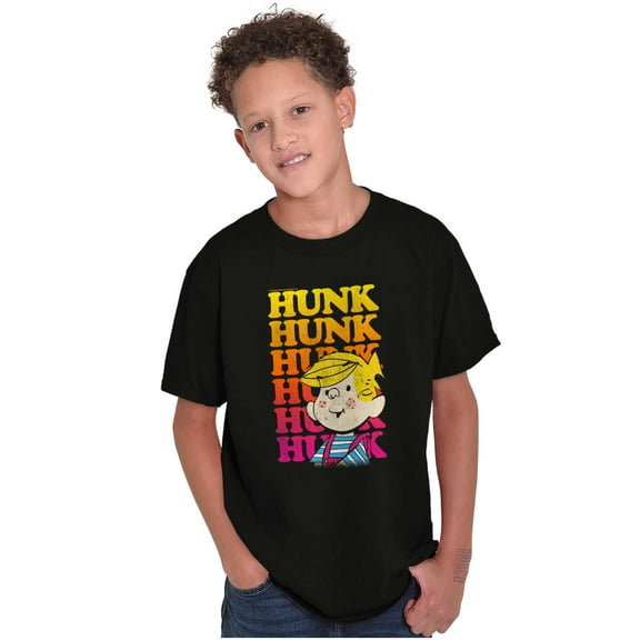 Retro Dennis The Menace Hunk Gradient Boys Kids T Shirt Tees Tops Teen Brisco Brands S