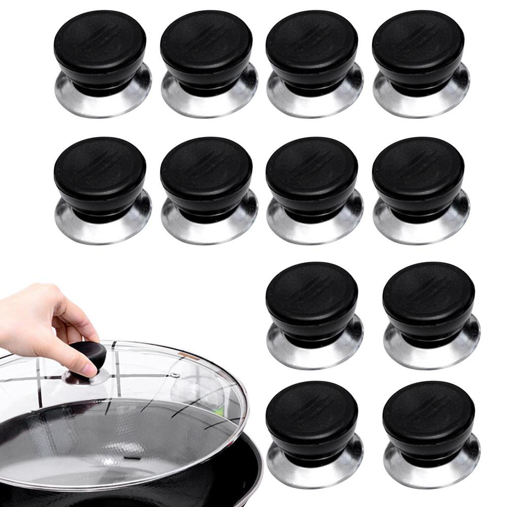  NOKESS Universal Pot Lid Knob Compatible with Crockpot Lids,  Pan Lid Replacement Handle, Heat Resistant Pot Knob for Glass, Steel Lids,  Easy Grip Lid Handle, Kitchen Cookware, 2.75”x1.77” : Everything Else
