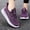 Dark Purple, variant on YOUYEDIAN Orthopedic Dress Shoes for Women Arch Support Slip on Non Slip Sneakers Lightweight Knitted Mesh Stretch House Shoes Soft 2026 New Foam Shoes (Black)