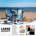 thumbnail image 5 of Balery Fantasy Treehouse Planet Scene Beach Travel Bag - Water-Resistant, Large Capacity Lightweight Tote with 7 Pockets for Women and Men - Perfect for Beach, Pool, Gym, and Travel, 5 of 7