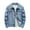 Light Blue, variant on XWSHYW Mens Clothes Mens Jackets Casual Slim Denim Jacket Long Sleeve Hoodless Denim Jacket