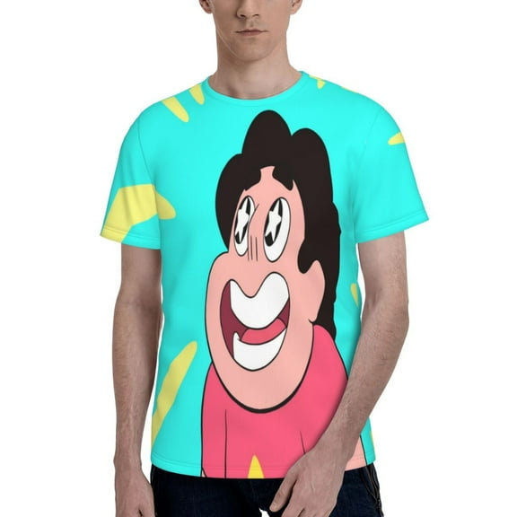 Unisex 3D Print Steven Universe T Shirts Graphic Casual Summer Short Sleeve Cartoon Tees Shirt for Men Women