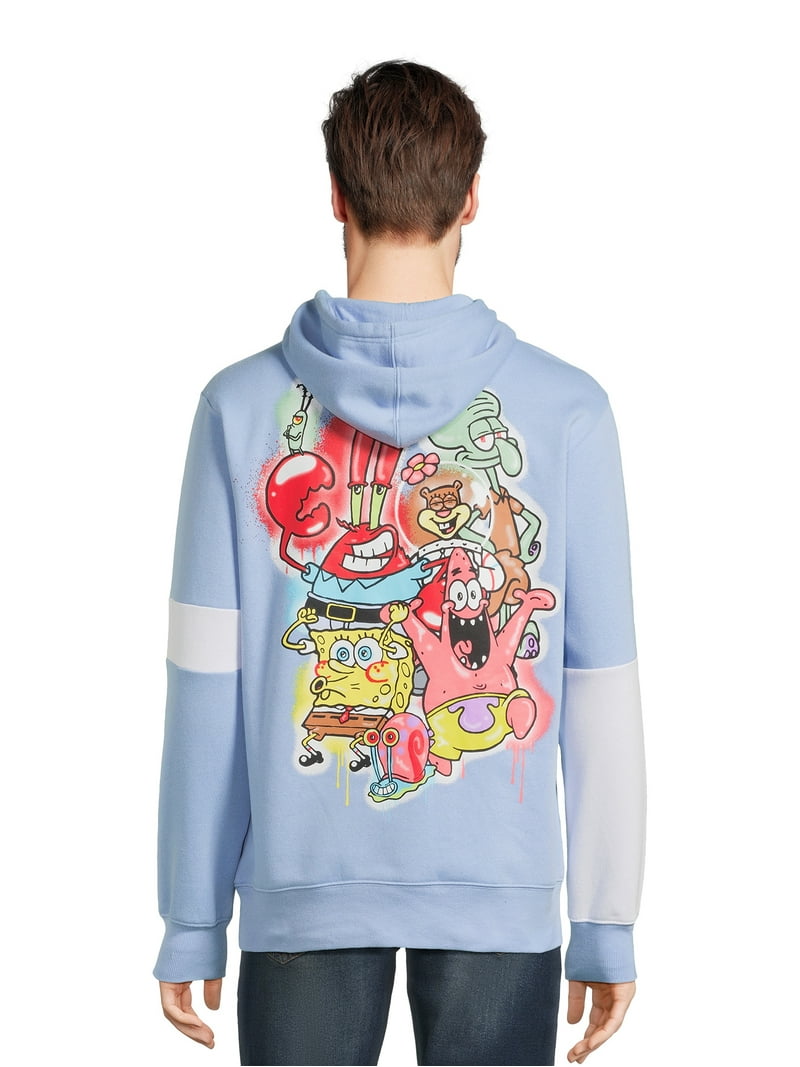 SpongeBob SquarePants Men's Graphic Hoodie Sizes XS-3XL Graffiti