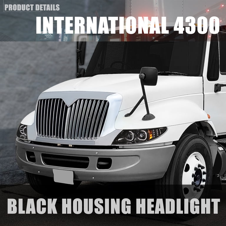 For 2008-2016 International Prostar Headlights Headlamp Black Housing Assembly For 2008-2016 International Prostar Headlights Headlamp Black Housing Assembly