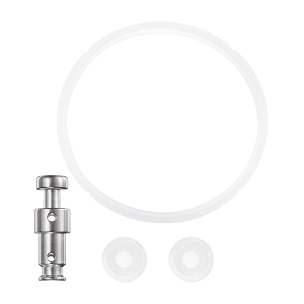 Anillo de sellado de silicona para olla a presión Uxcell, kit de válvula flotante para olla a presión de 5/6QT, 1 juego blanco