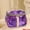 Purple, variant on Large Capacity Retro Vanity Makeup Organizer Transparent Toiletry Storage Travel Cosmetic Bag For Women