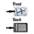 thumbnail image 4 of Kawaii Finland Flag Faux Leather Travel Luggage Tag, 4 of 7