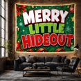thumbnail image 6 of Moon Stars Merry with Little Hideout Festive Elements, Mystical Fantasy for Space Lovers, Galaxy Room Decor, Christmas Gift, Tapestry Wall Hanging for Bedroom and Dorm, 6 of 7