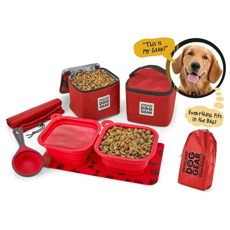 UPC: 0871407007516 | Mobile Dog Gear Dine Away Dog Food Travel Bag Red