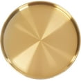 thumbnail image 6 of 6 Pcs Round Serving Trays,12in Large Round Tray Gold Decorative Plate,1in Deep Dish Circle Display Dish, Stainless Steel Metal Table Tray for Kitchen Coffee Table Vanity Bar Bathroom, 6 of 9