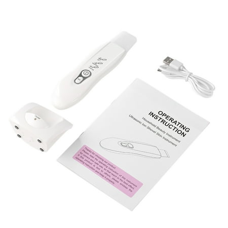 Ultrasonic Skin Cleaner Anion Facial Pores Scrubber Peeling Shovel Exfoliator Massager Skin Care Machine USB Charge 3