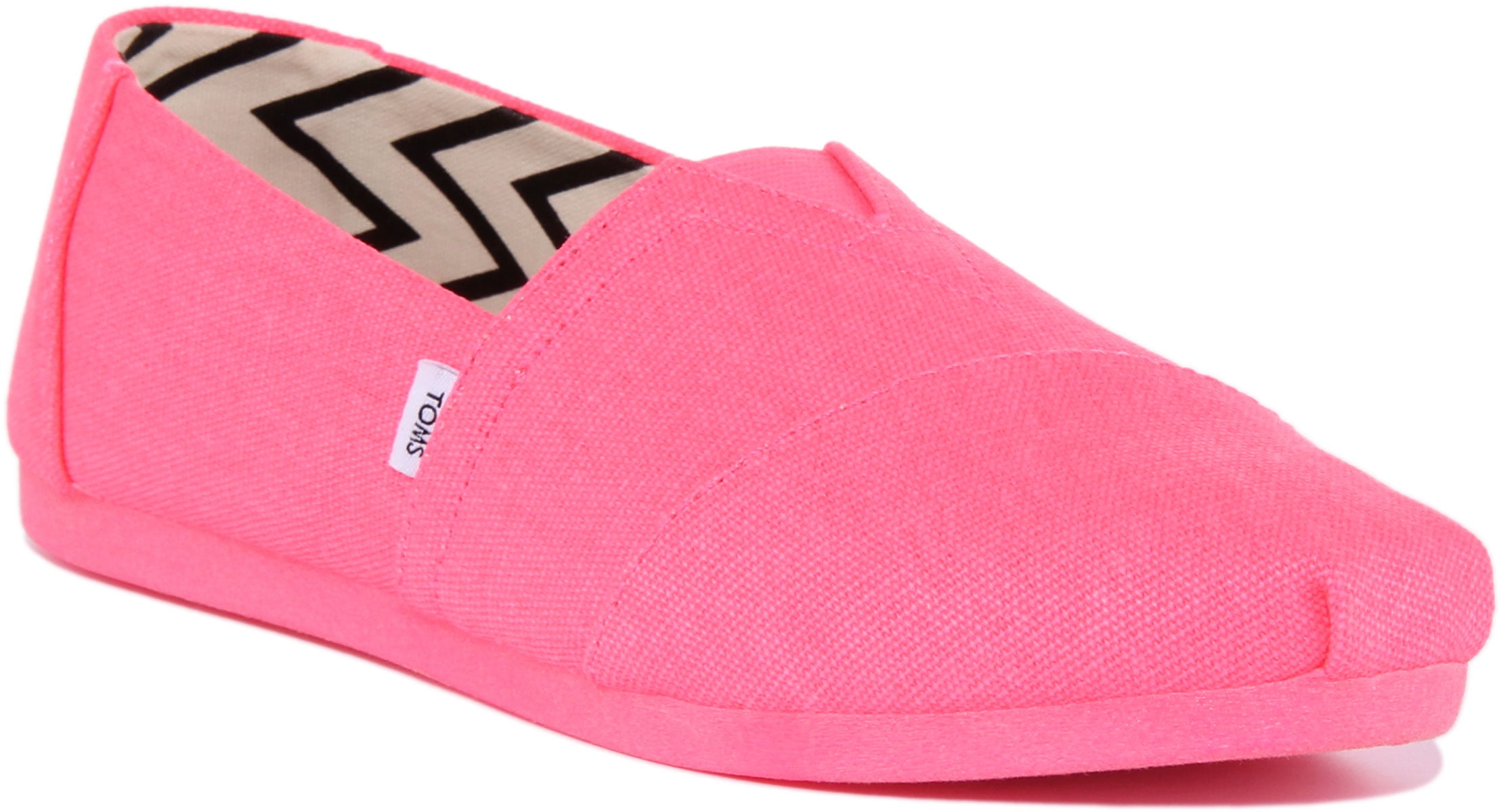 sådan Hjælp Skygge Toms Alpargata Women's Recycled Cotton Canvas Slip On Trainers In Neon Pink  Size 6 - Walmart.com
