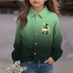 thumbnail image 5 of Blusa y camisa de manga larga con cuello vuelto para niños, camisa informal de moda para niños y niñas, camisa de manga larga con estampado del Día de San Patricio, camisa de manga larga con cuello vu, 5 of 7