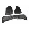 Rugged Ridge 82989.40 Floor Liner, Front/Rear; Black, 2002-2014 Dodge Ram 1500 / 2500 / 3500 Quad Cab