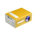thumbnail image 1 of T300 LED Mini Projector Portable Kids Home RC Media Audio Player yellow_U.S. regulations, 1 of 4