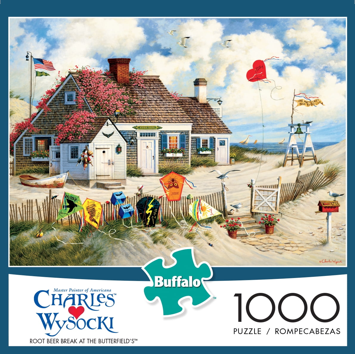 Buffalo Games-Charles Wysocki-Root Beer Break at The Butterfields-1000 Piece Jigsaw Puzzle 