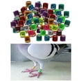 thumbnail image 1 of Paquete de 100 anillos de piezaza de carreras de aluminio de 8 mm para polluelos de aves Bantam Quail Mezcla Colco Bandas para piernas de paloma, 1 of 7