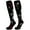 Black with Floral, variant on AMITOFO Plus Size Compression Socks for Women & Men Circulation (2 Pairs) – Graduated Support Socks for Running and Athletic Sports