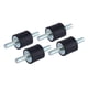 thumbnail image 4 of Soportes de goma amortiguador roscado amortiguador de puntales de choque control de ruido extremadamente duradero para motores de compresores de aire Higoodz Otros, 4 of 8